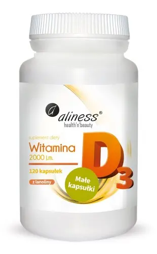 Aliness Witamina D3 2000 IU x 120 kaps.