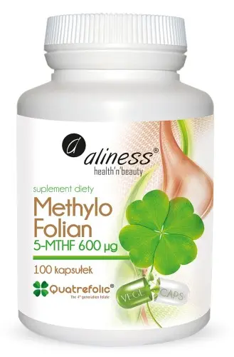 Aliness Methylo Folian 5-MTHF 600µg x 100 kaps.