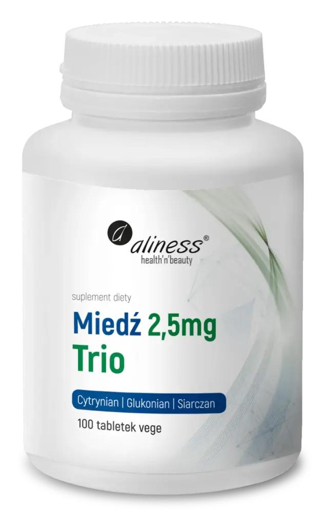 Aliness Miedź Trio 2,5mg x 100 vege tabletek