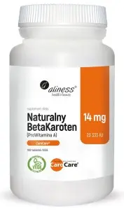Naturalny BetaKaroten (ProWitamina A 23333 IU) CaroCare® 14mg x 100 vege tabletek