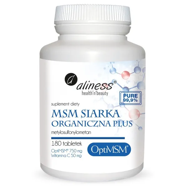 Siarka Organiczna PLUS OptiMSM® x 180 tabletek