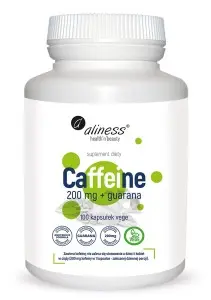 Caffeine 200mg + Guarana x 100 vege kaps.