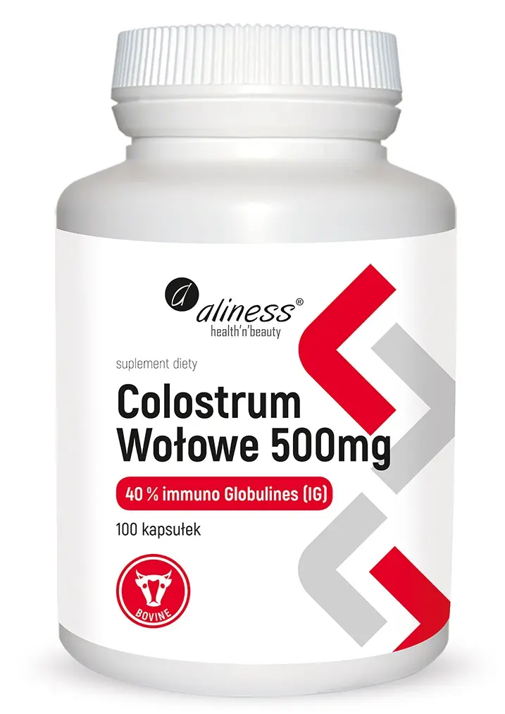 Colostrum Wołowe 40% IG 500 mg x 100 kaps.