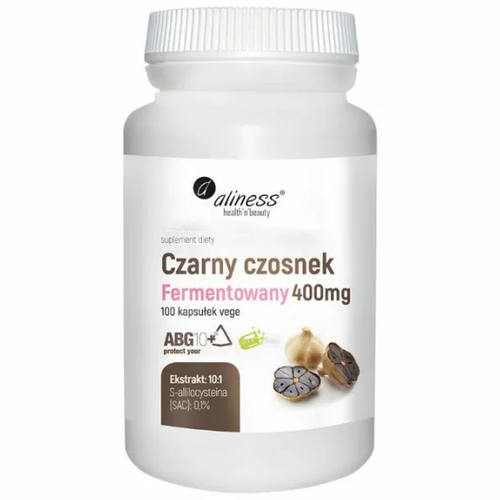 Czarny czosnek fermentowany ABG10+® 400 mg x 100 kaps VEGE