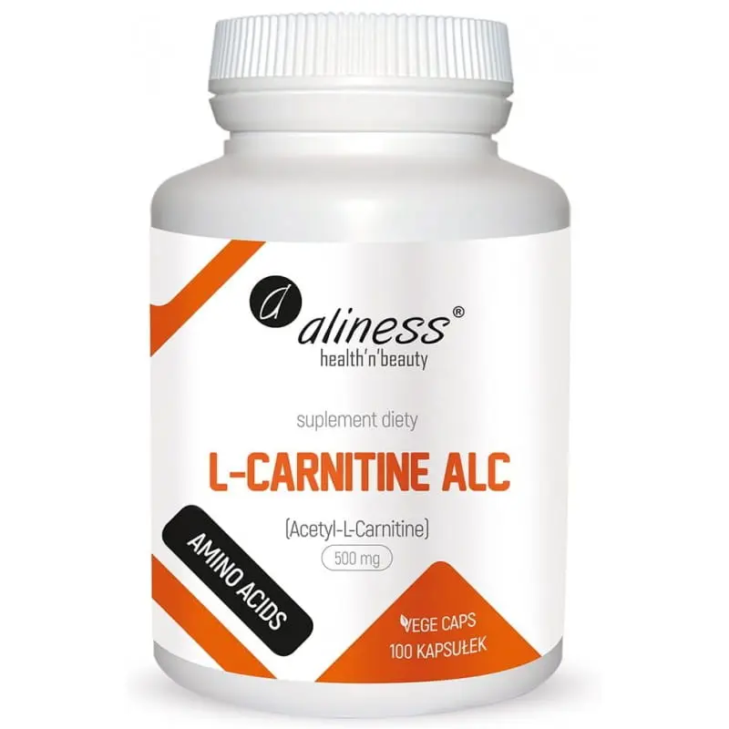 Aliness L-Carnitine ALC 500mg x 100 vege kaps.