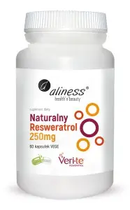 Aliness Naturalny Resweratrol 250mg x 60 vege kaps.