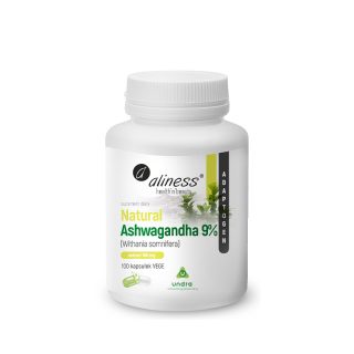 Natural Ashwaganda 560 mg 9% x 100 Vege caps.