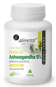 Natural Ashwaganda 9% 560mg x 100 vege kaps.
