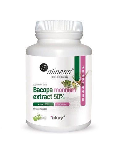 Bacopa Monnieri extract 50%, 500 mg x 100 Vege caps.