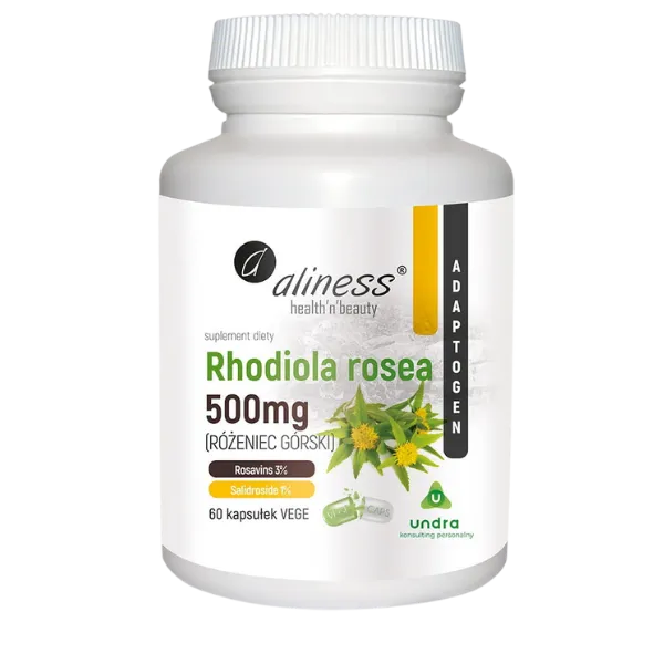 Aliness Rhodiola Rosea (Różeniec Górski) 500mg x 60 vege kaps.