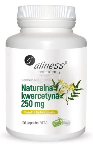 Aliness Naturalna Kwercetyna 250mg x 100 vege kaps.