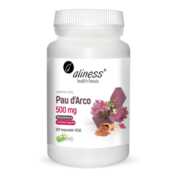 Pau d’Arco (Sproszkowana Kora Lapacho) 500mg x 100 vege kaps.