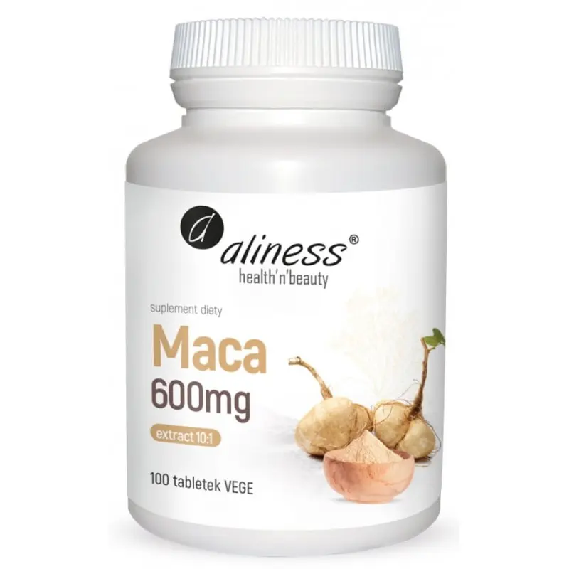 Aliness Maca 10:1 600mg x 100 vege kaps.