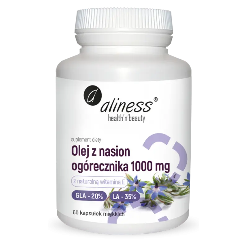Olej z Nasion Ogórecznika GLA 20% LA 35% 1000mg x 60 kaps.