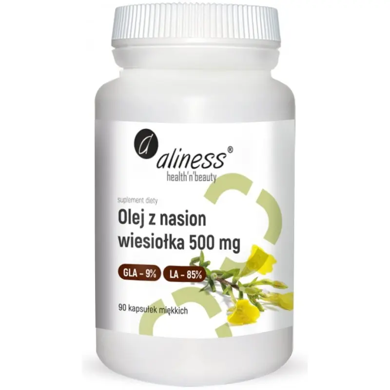 Aliness Olej z Nasion Wiesiołka 500mg x 90 kaps.