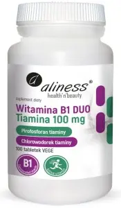 Aliness Witamina B1 DUO Tiamina 100mg x 100 kaps.