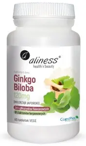 Ginkgo Biloba (Miłorząb Japoński) 120mg x 60 vege kaps.