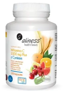 Aliness Witamina C 1000mg Plus z Cynkiem x 100 kaps.
