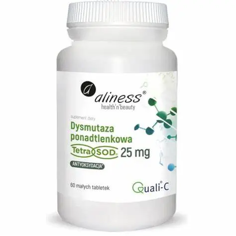 Dysmutaza Ponadtlenkowa (Tetra SOD®) 25mg x 60 vege kaps.