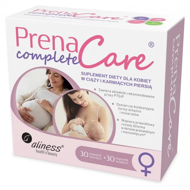 PrenaCare® Complete dla kobiet w ciąży i karmiących x 30 vege caps + 30 softgels 