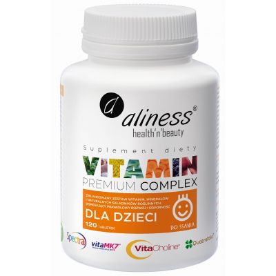 Aliness Vitamin Premium Complex dla Dzieci x 120 tabletek do ssania