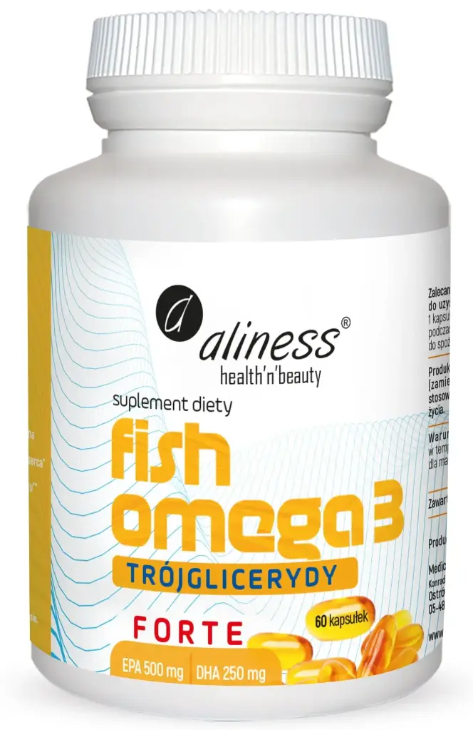 Fish Omega 3 FORTE Trójglicerydy 500/250mg x 60 kapsułek