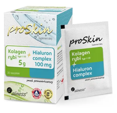 Kolagen rybi 5 g + Hialuron 100mg Complex  x 30 saszetek