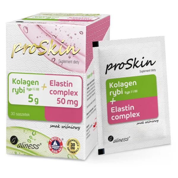 Kolagen rybi 5 g + Elastin 50 mg Complex x 30 saszetek