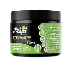 ALLHydrate Elektrolity Lemonade Junior 240g (50 porcji)