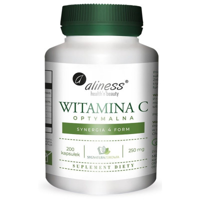 Witamina C optymalna 250 mg, 200 vege caps