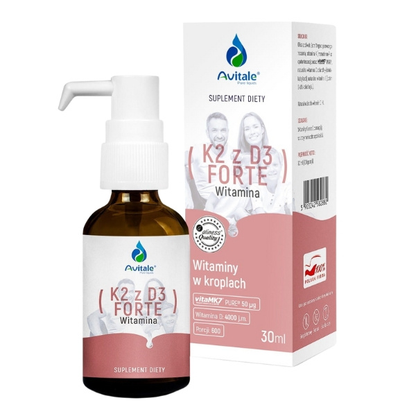 Witamina K2 + D3 FORTE (Vita MK7) 50uq + D3 4000IU Olive 30 ml 