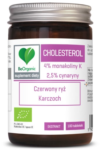 BeOrganic Cholesterol BIO 400mg x 100 tabletek