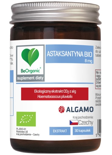 BeOrganic Astaksantyna BIO 8mg x 30 kaps.
