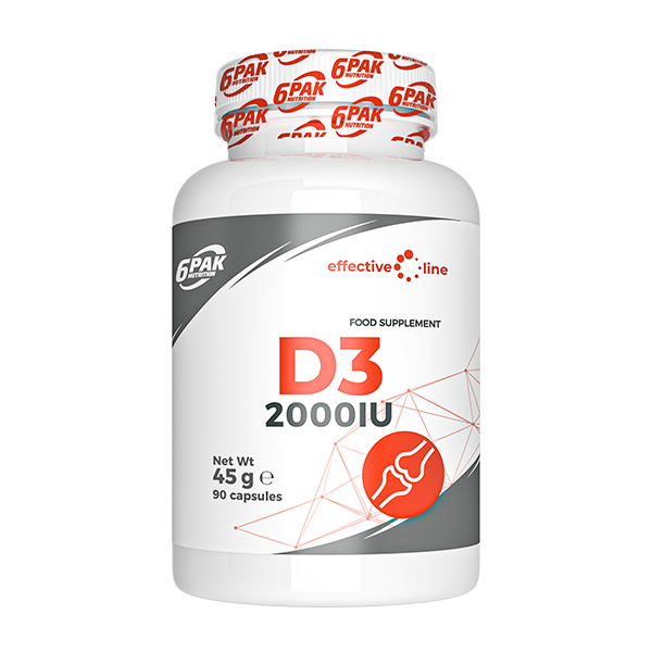 6PAK D3 2000 IU 90cap
