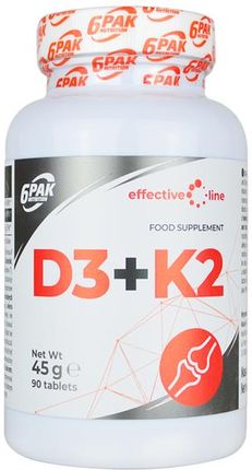 6PAK D3+K2 90cap