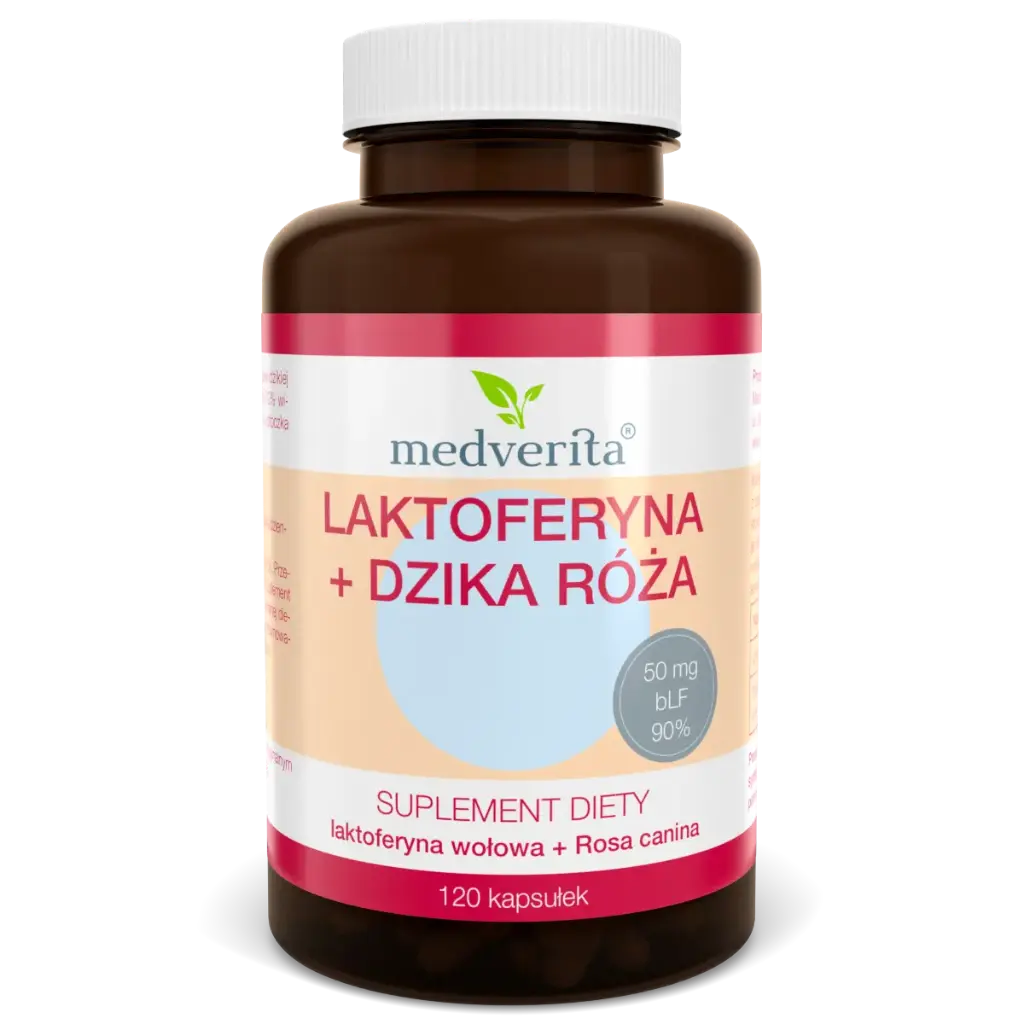 Medverita Laktoferyna + Dzika Róża x 120 kaps.