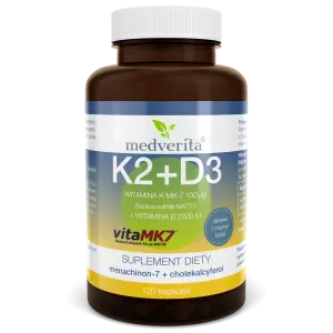Medverita Witamina K2 MK-7 100ug + D3 2000IU x 120 kaps.