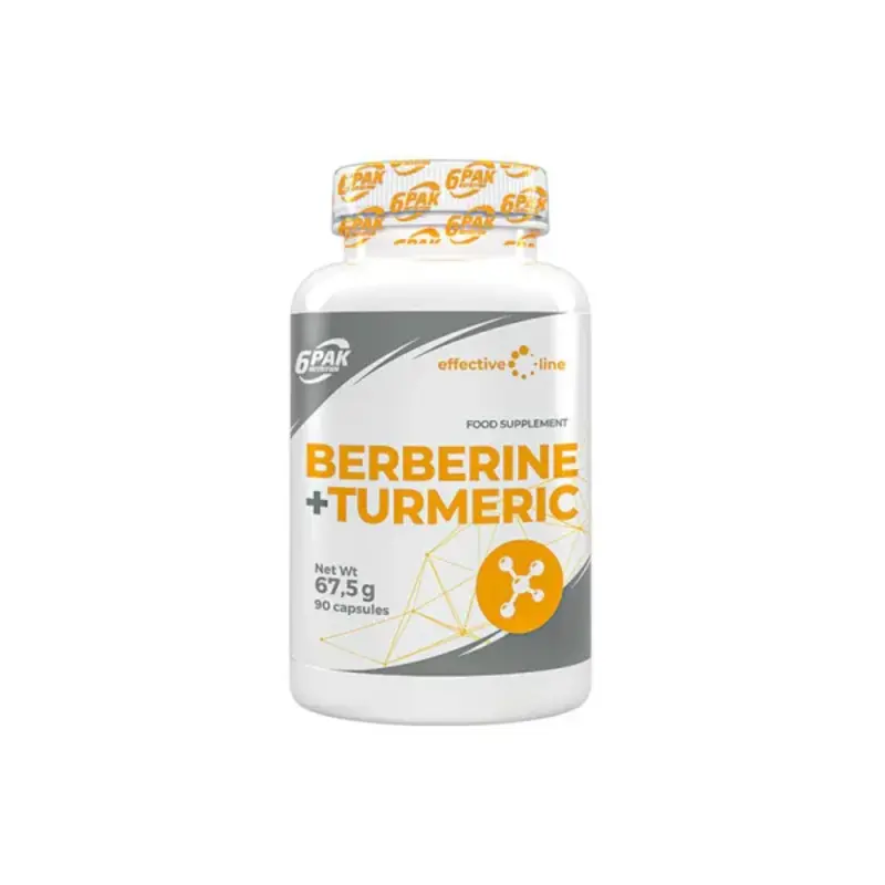 6PAK BERBERINE + TURMERIC 90cap