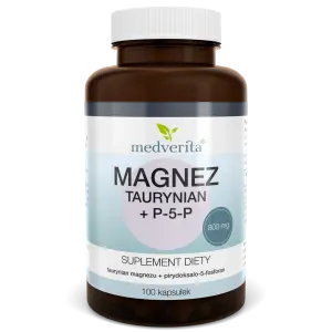 Medverita Magnez Taurynian + P-5-P x 100 kaps.