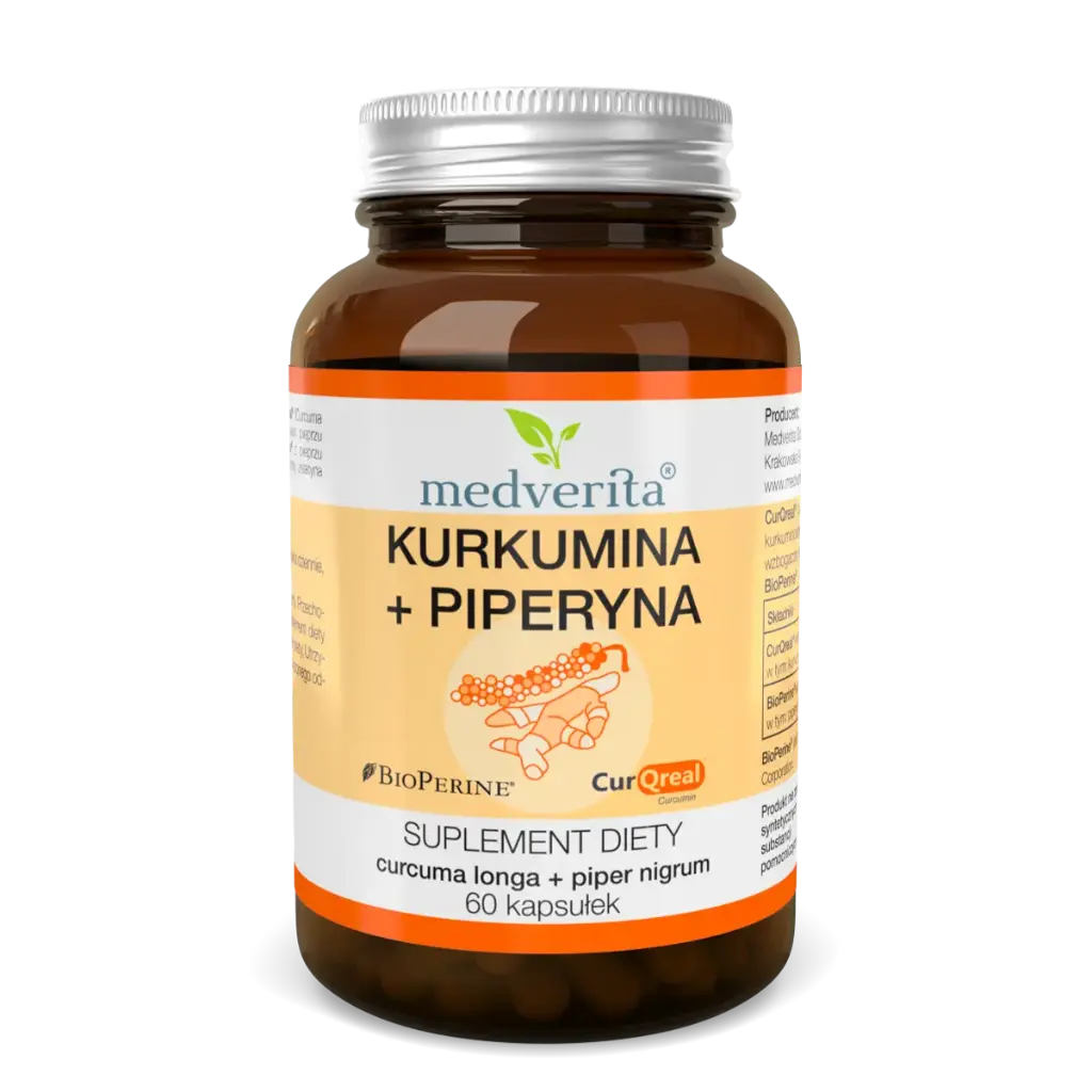 Medverita Kurkumina + Piperyna x 60 kaps.