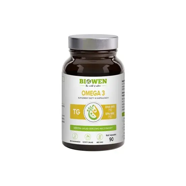 Biowen Omega 3 TG DHA 440mg EPA 660mg x 90 kaps.