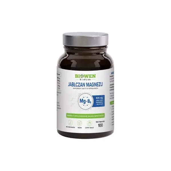 Biowen Jabłczan Magnezu 835mg x 100 kaps.
