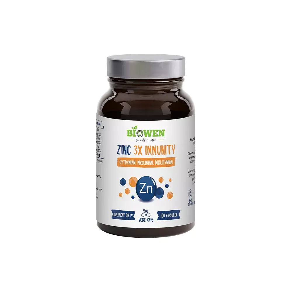 Biowen Zinc 3x Immunity (Cynk) x 100 kaps.