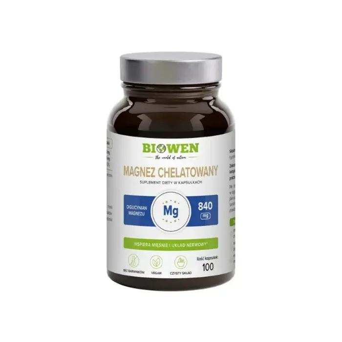 Magnez Chelatowany 840mg x 100 kaps.
