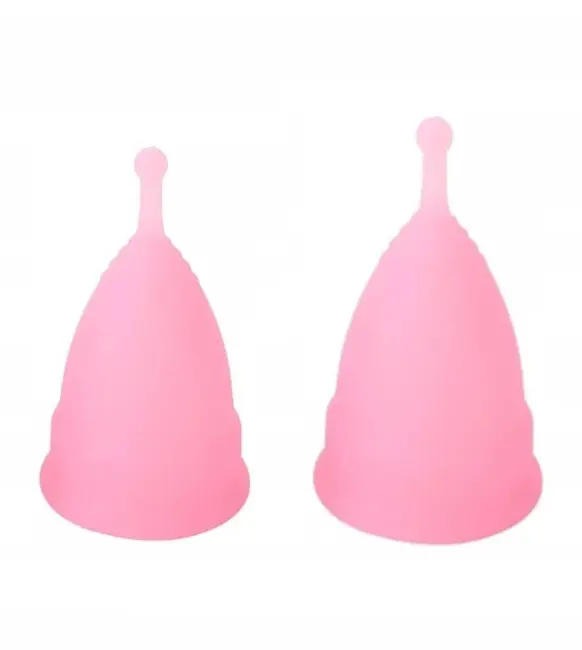 Kubeczek Menstruacyjny Zestaw L + S Rózowy