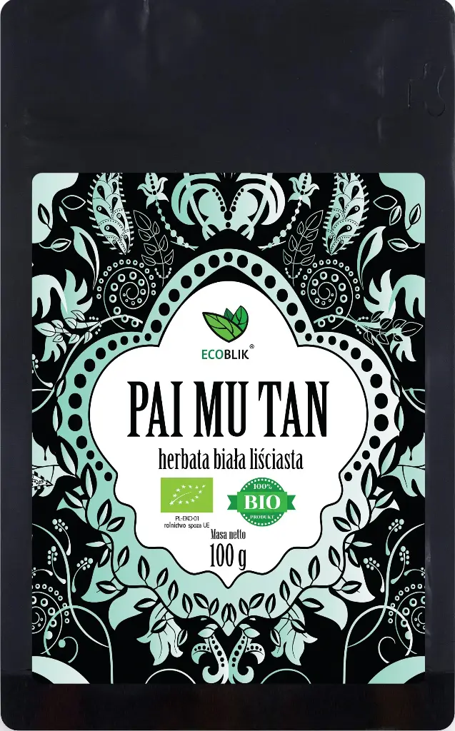 BeOrganic Herbata Biała Pai Mu Tan 100g EKO