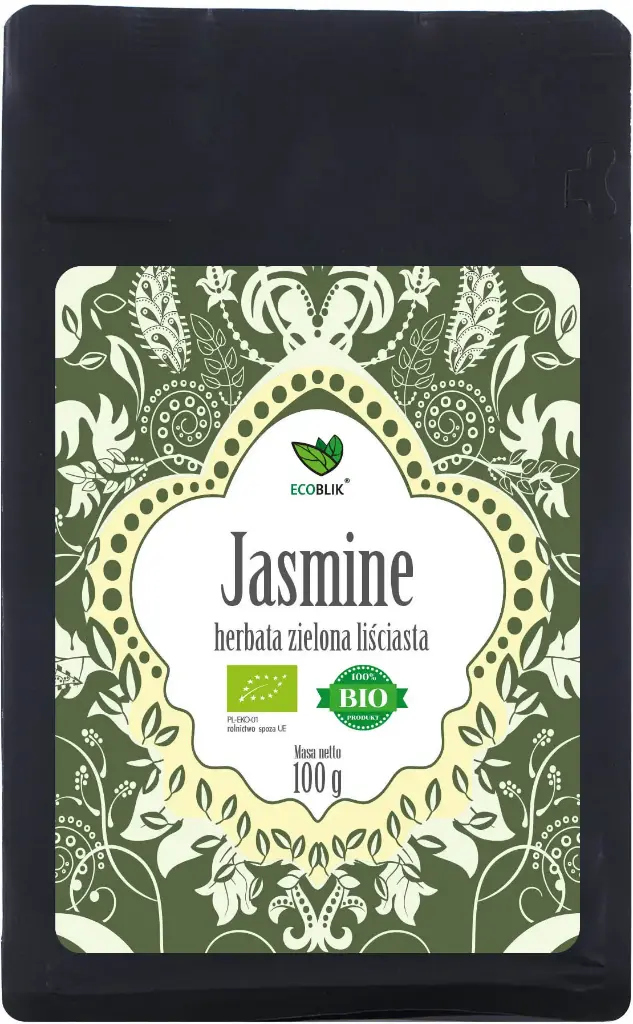 BeOrganic Herbata Zielona Jasmine 100g EKO 