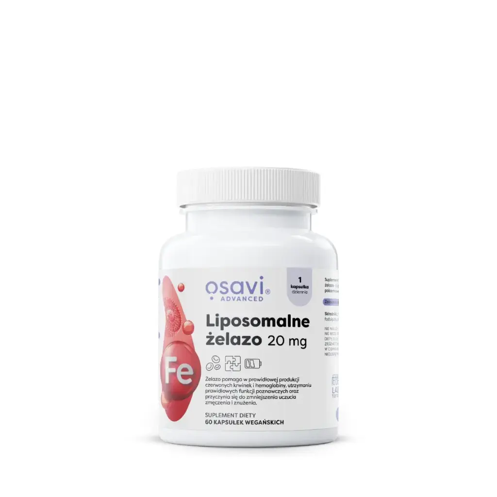 Osavi Liposomalne Żelazo 20mg x 60 kaps.