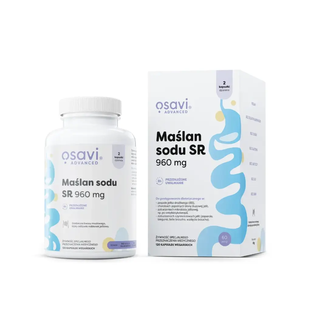 Maślan sodu SR, 960mg - 120 vegan caps
