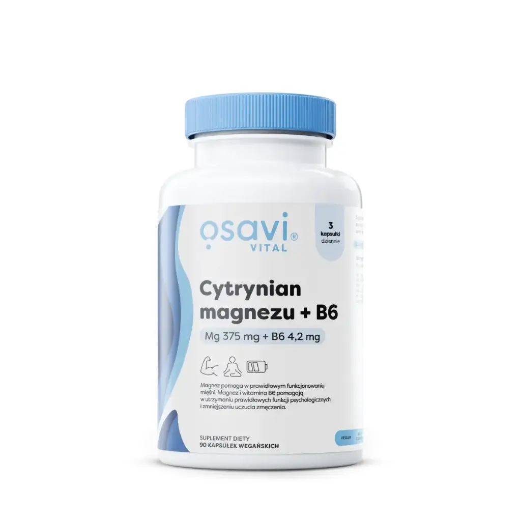 Osavi Cytrynian Magnezu + B6 x 90 kaps.